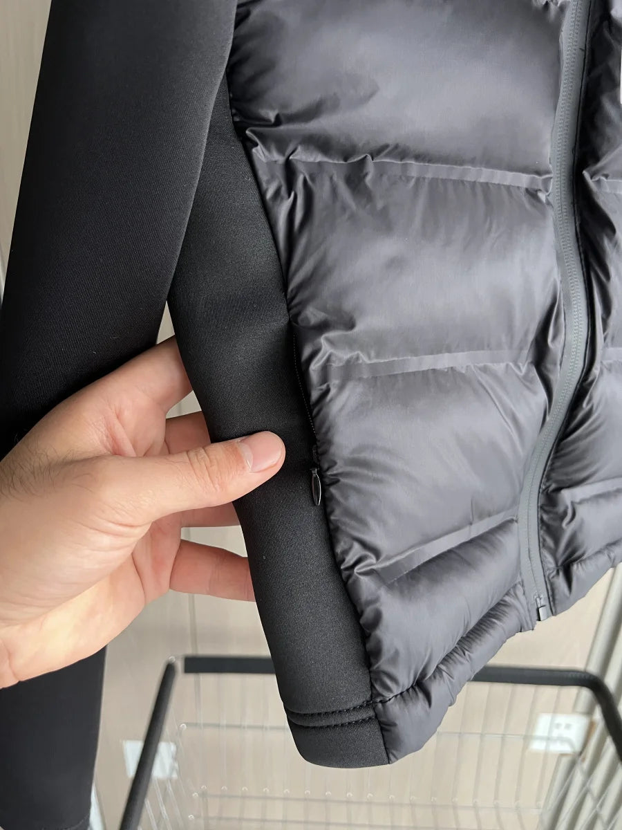 2024 Winter New Arrival TRAF Women's Lightweight Warm Down Jacket with Long Sleeves and Zippered Hooded Sports Coat 4391742-belleandkai.com
