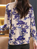 Amax luluE Summer Knitwear Womens Fashion Loose Printed Sweaters Ladies Luxury Leisure Floral Pullover Vintage Elegant Jumpers-belleandkai.com