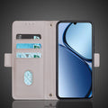 Magnetic buckle Leather Case for OPPO Realme C63 Wallet RFID BLOCKING Flip Cover Women Girls Simple Capa Fundas Coque-belleandkai.com
