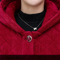 Corduroy Winter Coat Women Puffer Jacket Winter New Korean Style Long Ladies Over-the-knee Cotton Padded Jacket Keep Warm-belleandkai.com