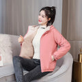 Women's Fleece Coat Winter Warm Thicken Solid Windbreaker Hooded Cotton Plush Hooded Jackets Casual Outdoor Windproof Jacket-belleandkai.com