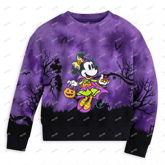 Mickey Mouse Halloween Pullover Sweatshirt For Women Adults Pumpkin Ghost Girls Women Top Clothes Hoodie Christmas Gift Hot New-belleandkai.com