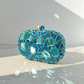 Alizekerr Glass Crystal Evening Bags Women 2025 Luxury Designer Gorgeous Sparkling Rhinestone Clutch Purses Bridal Wedding Party-belleandkai.com
