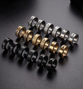 1 Pair/9 Pairs Non-Piercing Earrings Stainless Steel Clip On Hoop Earrings For Men Women Paved CZ Ear Clip Earrings Set-belleandkai.com