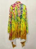 Plus Size 1XL-5XL Spring Summer Women's Fashion Cardigan Jacket Women Casual Flower Print Long Sleeve Open Loose Outwear Coat-belleandkai.com
