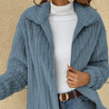 Autumn Winter Women Warm Furry Jacket New Fashion Patchwork Lapel Overcoat Female New Elegant Casual Communte Holiday Outerwears-belleandkai.com