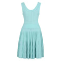 U collar Slim knit short dress temperament elegant hollow A-line women's dresses 2025 Spring New-belleandkai.com