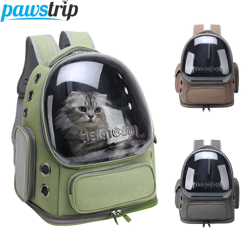 Transparent Pet Cat Carrier Bag Outdoor Travel Backpack for Cats Small Dogs Breathable Cat Carrying Bag Pet Supplies-belleandkai.com