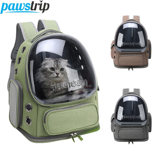 Transparent Pet Cat Carrier Bag Outdoor Travel Backpack for Cats Small Dogs Breathable Cat Carrying Bag Pet Supplies-belleandkai.com