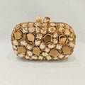 WHTUOHENLarge Silver Stones Wedding Dress Purses Women Bridal Crystal Handbags Rhinestone Party Prom Evening Clutches Minaudiere-belleandkai.com