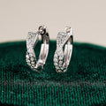 European-American Trendy Vintage Ear Clips PT950 Platinum Women's! 0.5CT Moissanite Elegant Hoops, High-End Eye-Catching & Chic-belleandkai.com