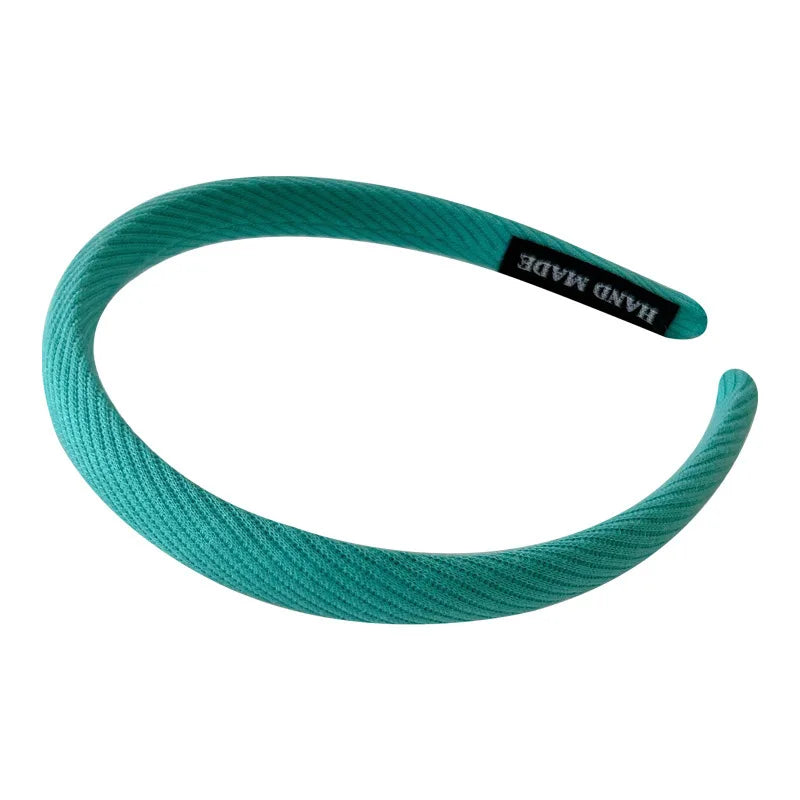 New Korean Simple Striped Solid Color Hair Band for Women's Sweet Versatile Face Washing Headband Girls Hair Accessories-belleandkai.com