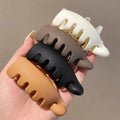 Colourful High Ponytail Banana Hair Clip Women's Back of the Head Shark Scratch Clip Fashion Simple Versatile Hair Accessories-belleandkai.com