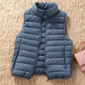 12 Colors 90% White Duck Down Women Sleeveless Jackets 2023 New Arrivals Female Ultra Lightweight Packable Vest Women Coats-belleandkai.com