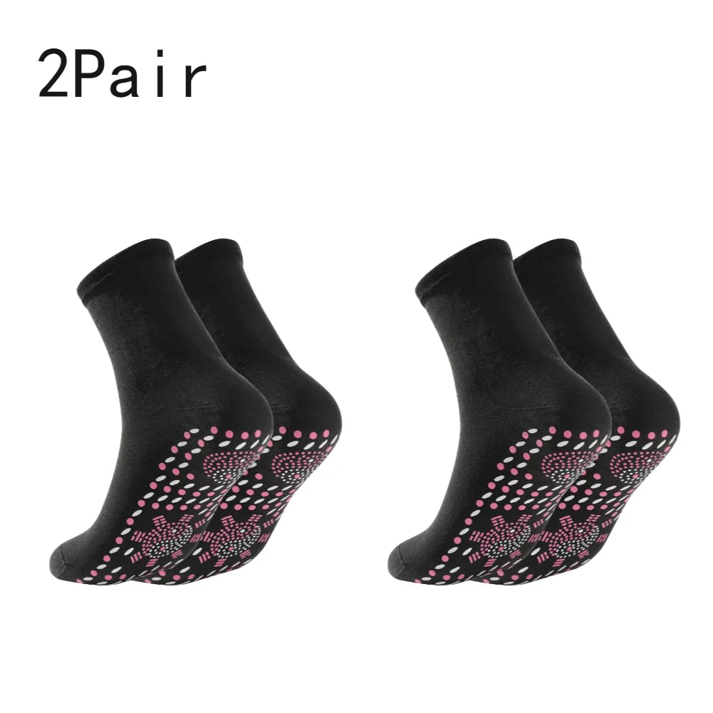 1-3Pair Self Heating Socks Winter Skiing Warm Socks Pain Relief Whole Foot One Size Socks Tourmaline Cold-Resistant for Winter-belleandkai.com