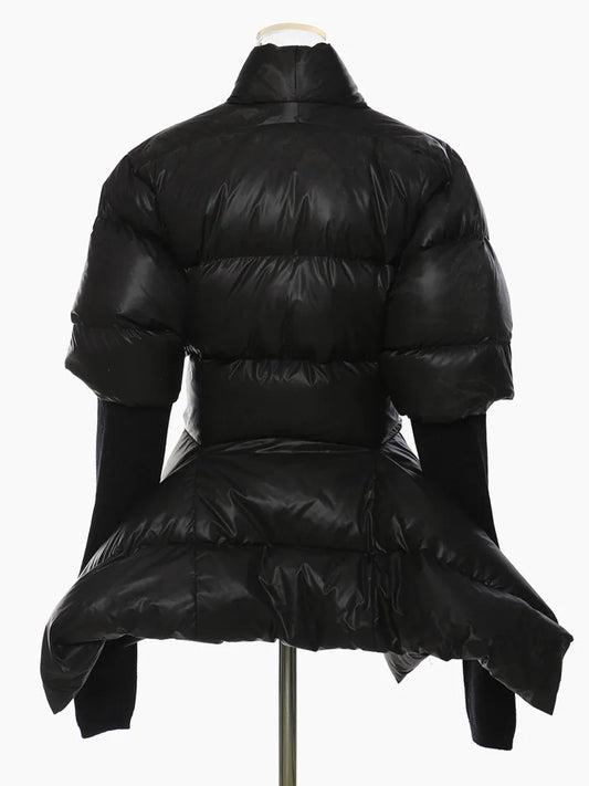 DEAT Fashion Women's Cotton-padded Coat Lapel Loose Zipper Solid Color Thick Warm Parka Jackets Winter 2024 New Tide 7AB4885-belleandkai.com