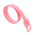 New Eco-friendly Plastic Belt Unisex Silicone Rubber Belt Korean Style Smooth Buckle for Women Men Unisex Candy Colors 4 Colors-belleandkai.com