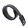 New Eco-friendly Plastic Belt Unisex Silicone Rubber Belt Korean Style Smooth Buckle for Women Men Unisex Candy Colors 4 Colors-belleandkai.com