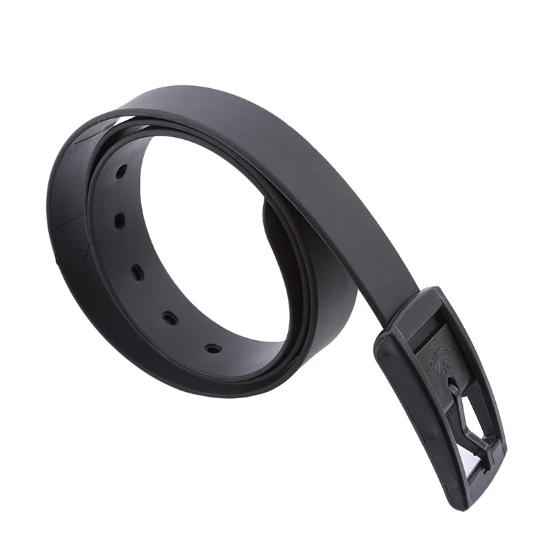 New Eco-friendly Plastic Belt Unisex Silicone Rubber Belt Korean Style Smooth Buckle for Women Men Unisex Candy Colors 4 Colors-belleandkai.com