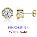 DJMAX 0.5-2ct Moissanite Diamond Stud Earrings for Women Original 925 Sterling Silver Lady's Moissanite Earring New 2025-belleandkai.com