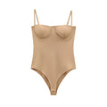 Zevity 2025 Women Sexy Spaghetti Strap Inner Style Beach Wear Bodysuits Ladies Soft Slim Swimsuit Playsuits Mujer Rompers LS9043-belleandkai.com