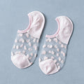 5 Pairs Women Polka Dot Patterned Socks Fashionable Versatile Trendy Creative Socks Comfortable Breathable Casual Short Socks-belleandkai.com
