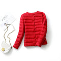 2023 New Arrivals Autumn Winter Warm Women White Duck Down Slim Jackets Female Fashion Ultra Lightweight Packable Puffer Coats-belleandkai.com