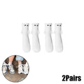 Magnetic Socks with Hands Women Men Fashion Black White Funny Cute Cartoon Eyes Couple Mid-tube Socks for Gifts-belleandkai.com
