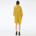 Miyake pleate Pleated Hooded Windbreaker Jacket Fall 2022 Winter New Korean Fashion Double Breasted Loose Women Long Trench Coat-belleandkai.com