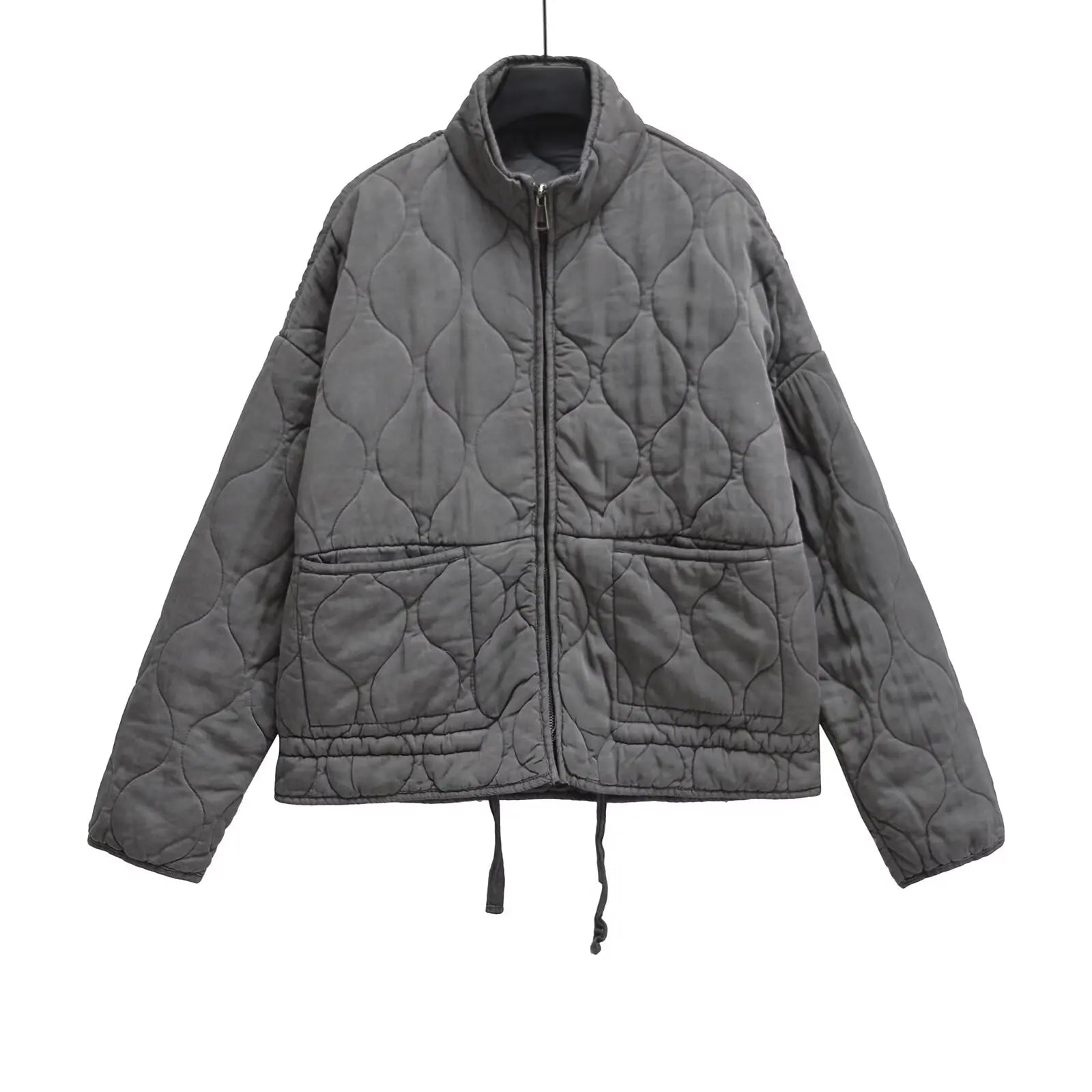 BSK&TRAF2025 Autumn New Collection Women's Simple Series Multi color Selection Stand up Collar Quilted Warm Cotton Jacket Coat-belleandkai.com