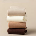 1/5 Pairs Cotton Socks Women Seamless Soft Crew Socks Medium Tube Long Loose Casual Solid Color Anti-Pilling Breathable-belleandkai.com
