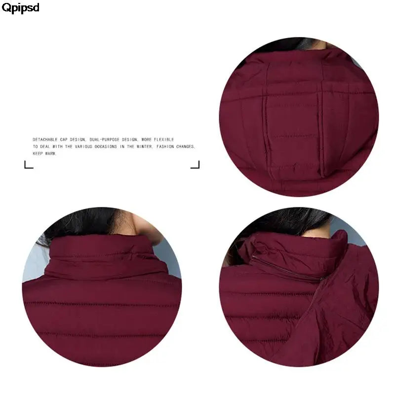 2025 New Women's Parkas lady Winter Thickened Slim Warm Jackets Female Hooded Parkas Women Cotton Padded Jacket Ultralight Coat-belleandkai.com
