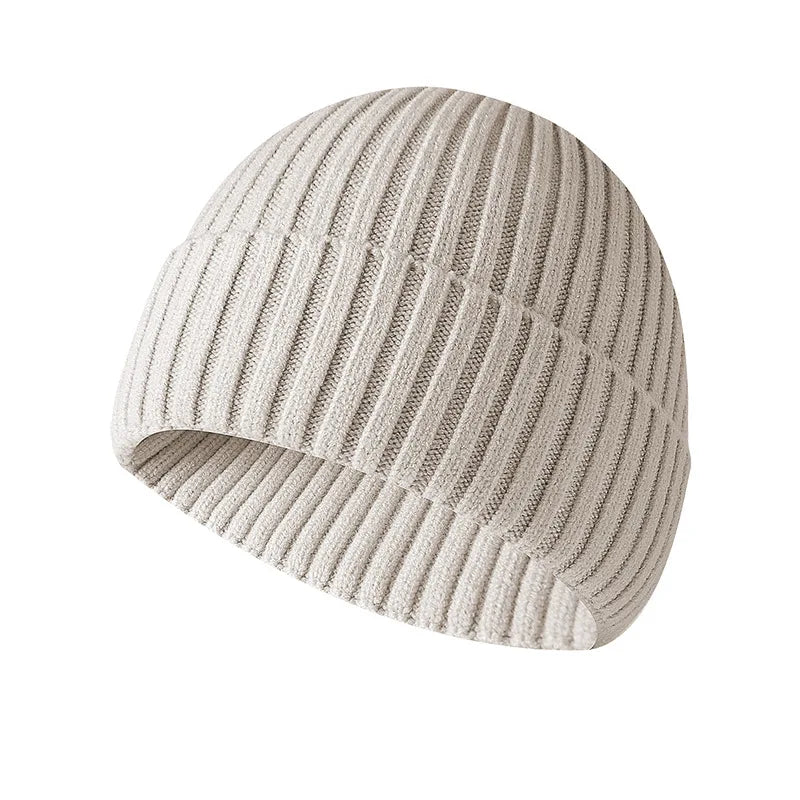 Winter Yarn Knitted Fabric Keep Warm Think Hat For Adult Unisex Skullies & Beanies-belleandkai.com