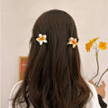 6Pcs Hawaiian Gradient Hair Clips Flower Hair Claws Women Hair Accessories Small Size Fashion Headwear Hairpin Crab Barrette-belleandkai.com