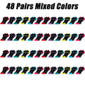 6-96 Pairs Unisex Color-Coordinated Quick-Dry & Sweat-Absorbent Running/Casual Sports Socks Low-Top Breathable 36-42-belleandkai.com