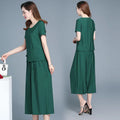 Large Size Pant Sets for Women 2 Pieces Clothes Promotion Casual Elegant Cheap New Chic Luxury Classy Wide Leg Trousers Woman-belleandkai.com