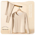 1Set Women's Thermal Underwear Set Seamless Thick Double Layer Warm Lingerie Winter Long Sleeve Bottoming Thermal Clothing Sets-belleandkai.com