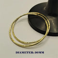 Somilia -925 Sterling Silver Round Earrings for Women Large Circle Piercing Rose Gold Hoop Earring Dropship Suppliers With Gife-belleandkai.com
