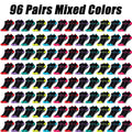 6-96 Pairs Unisex Color-Coordinated Quick-Dry & Sweat-Absorbent Running/Casual Sports Socks Low-Top Breathable 36-42-belleandkai.com