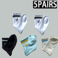 1/3/5 Pairs A* Mid Tube Yoga Socks Premium Cotton Unisex Breathable Comfortable Fitness Socks Set for Yoga Gym Sports All Season-belleandkai.com