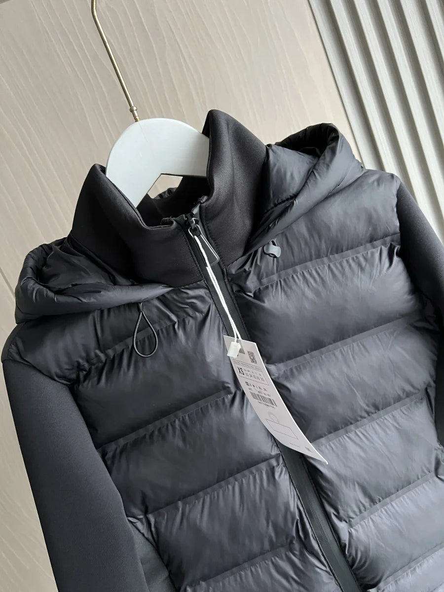 2024 Winter New Arrival TRAF Women's Lightweight Warm Down Jacket with Long Sleeves and Zippered Hooded Sports Coat 4391742-belleandkai.com