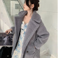 Casual Loose Autumn Women Jacket Winter Teddy Coat Woman Faux Fur Coat Female Plush Thick Warm Fleece Long Jacket Oversized-belleandkai.com