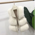 Fur Coat Women's Vest Short Clothing Autumn Winter Patchwork Slim Fashion Versatile-belleandkai.com