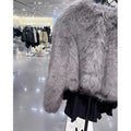Spring Women's Cardigan Jacket Round Neck Pocket Fur Coat Solid Loose Suede Jacket Streetwear Vintag Outerwear-belleandkai.com