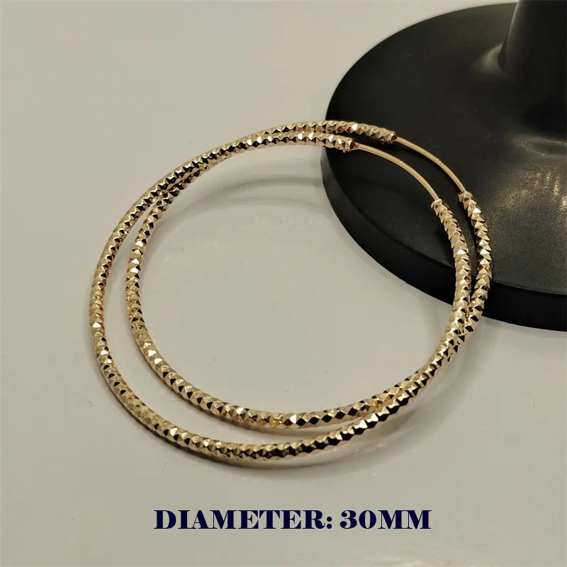 Somilia -925 Sterling Silver Round Earrings for Women Large Circle Piercing Rose Gold Hoop Earring Dropship Suppliers With Gife-belleandkai.com