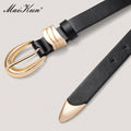 Maikun Fashion Personality Metal Ring Pin Buckle Belt Versatile Jeans Simple Decorative Belt-belleandkai.com