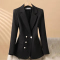 2024 Fashion Women's Blazers Autumn New Coats Jackets Long Sleeve Single Button Casual Outerwears Female Clothing Coat-belleandkai.com