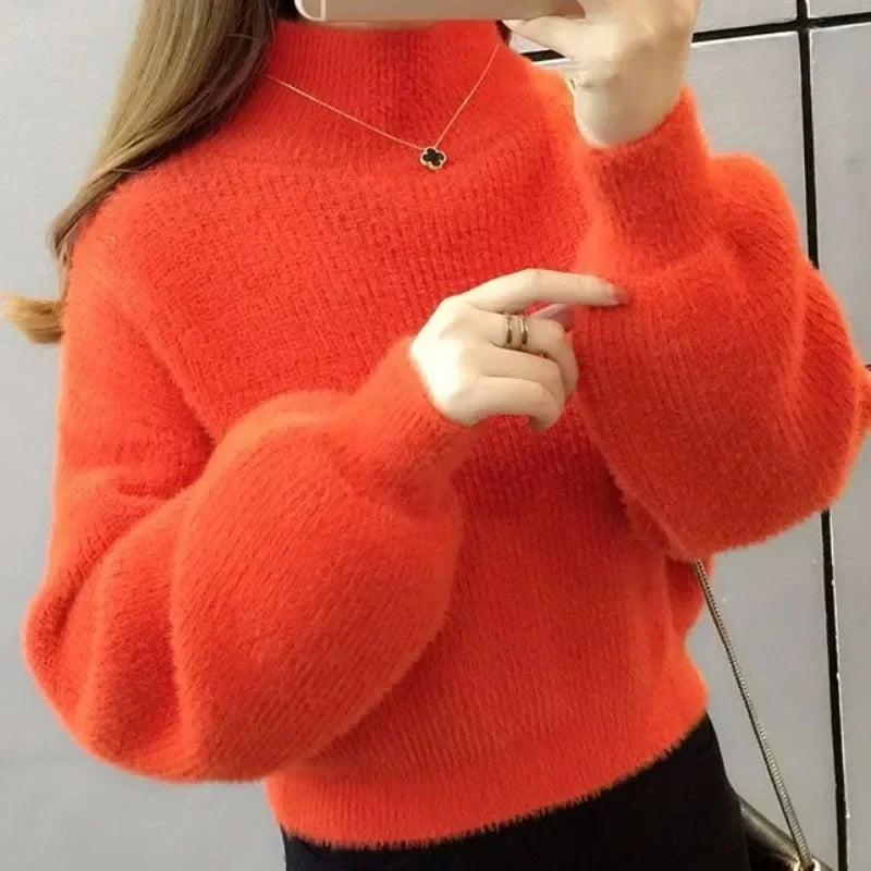 Trend Long Sleeve Korean Style Ladies Pullovers Cheap Top Fall Fashion 2024 Sale All Offers Autumn Elegant Women's Knit Sweater-belleandkai.com
