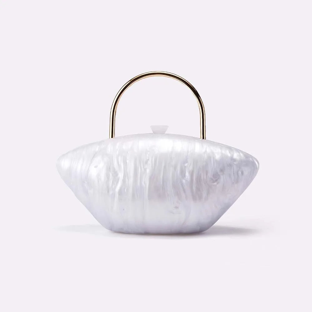 Acrylic women's elegant banquet bag, fashionable, compact and exquisite handbag, wedding evening dress bag, diagonal cross bag-belleandkai.com