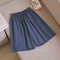 2024 Women Cotton Shorts,Summer Casual Solid Two Pockets shorts high waist loose shorts for girls Soft Cool female shorts-belleandkai.com